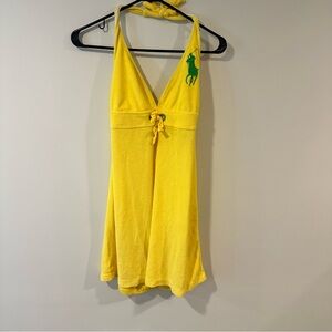 Ralph Lauren Yellow Halter Swim Coverup
